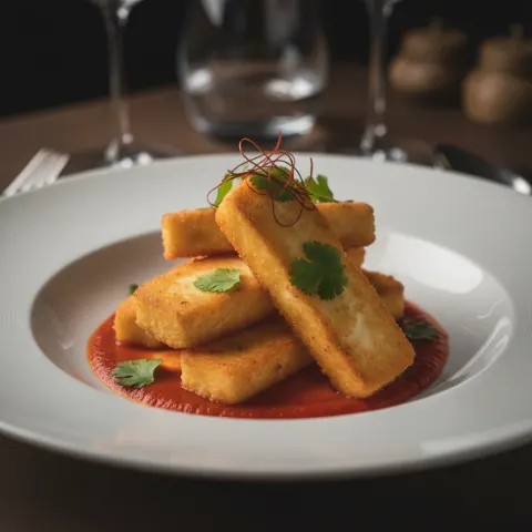 Friterad Halloumi