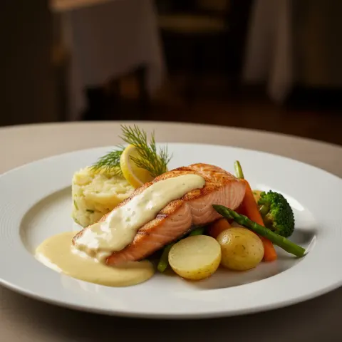 Grillad Lax med Hollandaise